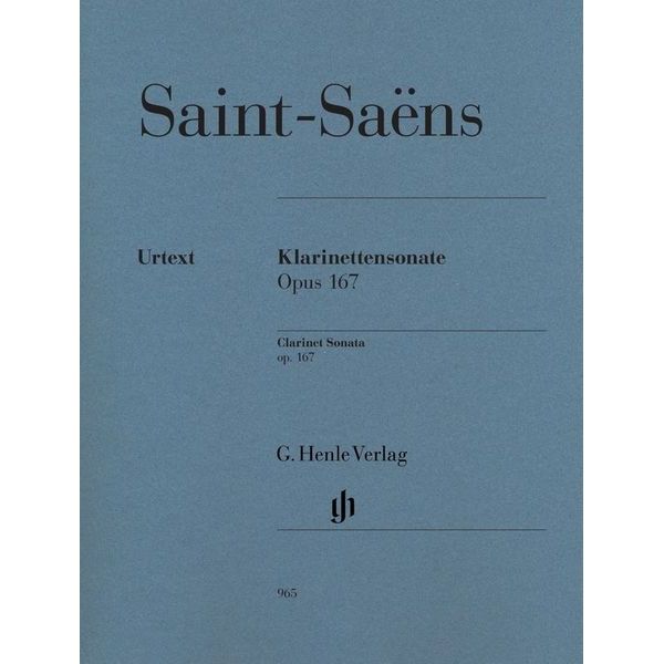 Henle Verlag Saint-Saëns Klarinettensonate
