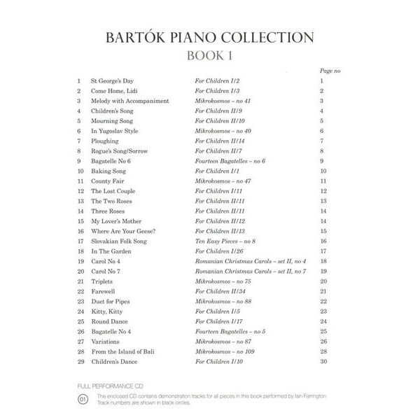 Boosey & Hawkes Bartok Piano Collection 1