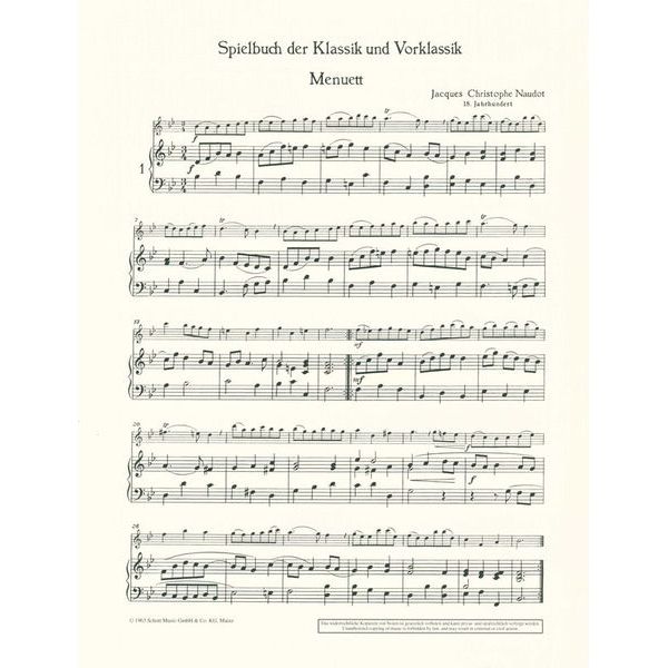 Schott Spielbuch Klassik & Vorklassik
