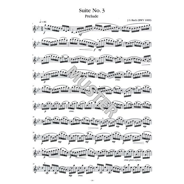 Advance Music Bach 6 Suiten Saxophone