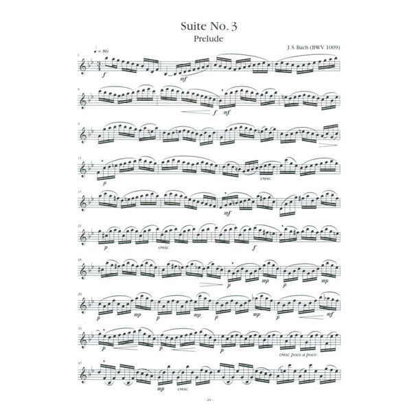 Advance Music Bach 6 Suiten Saxophone