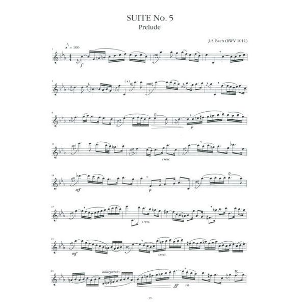 Advance Music Bach 6 Suiten Saxophone
