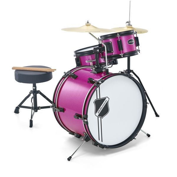 Millenium Youngster Drum Set Bundle Pink