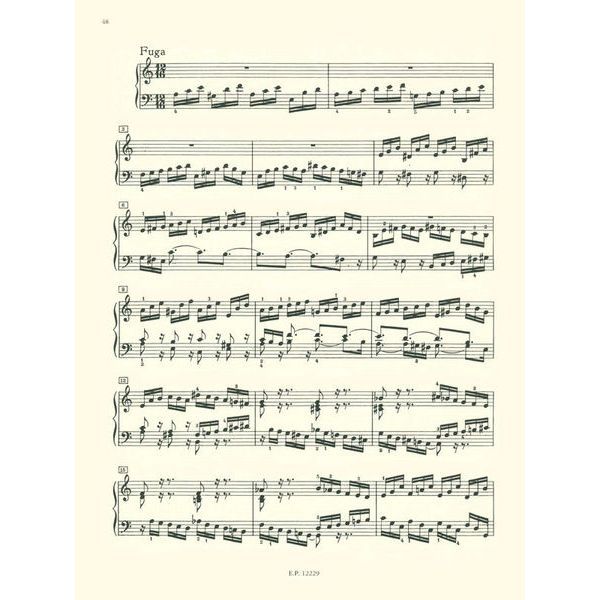 Edition Peters Bach Chromatische Fantasie