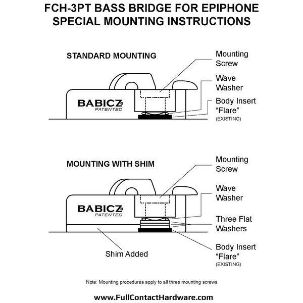 Babicz FCH 3-Point 4 Stg. EP Bass BK