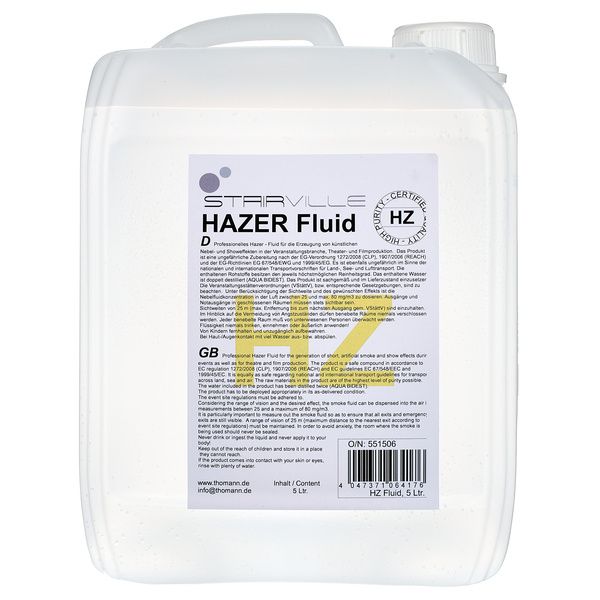 Stairville Hazefluid 5L Water Based