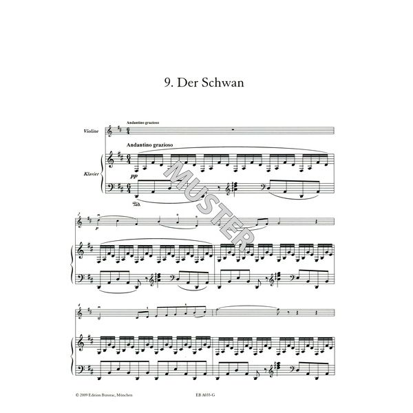 Edition Butorac Saint-Saëns Karneval Violin