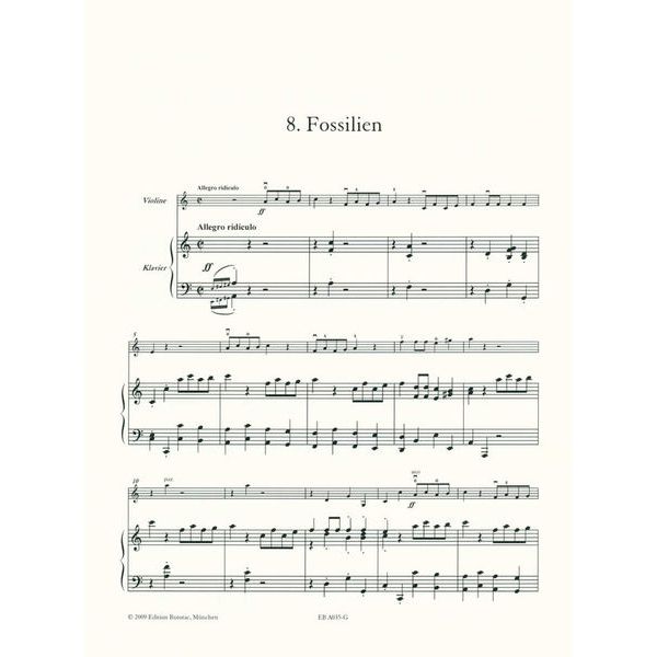 Edition Butorac Saint-Saëns Karneval Violin
