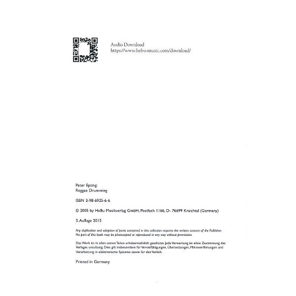 HeBu Musikverlag Reggae Drumming