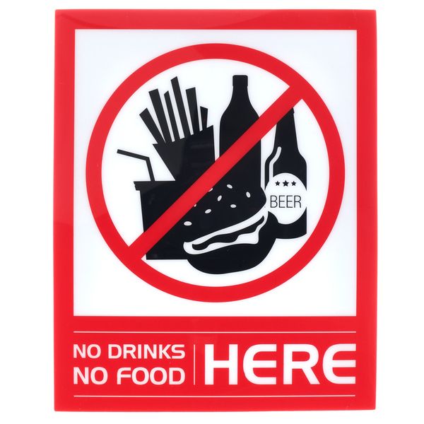 Stageworx Tourlabel No Drinks or Food 2
