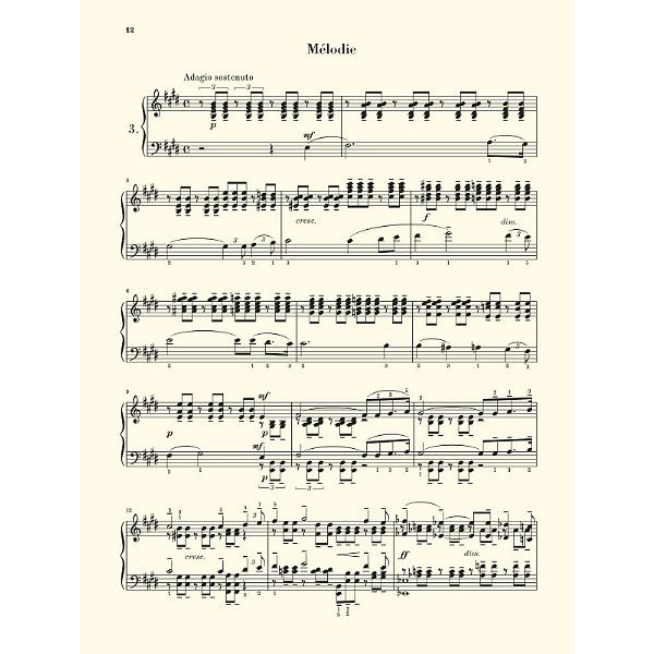 Henle Verlag Rachmaninow Morceaux opus 3
