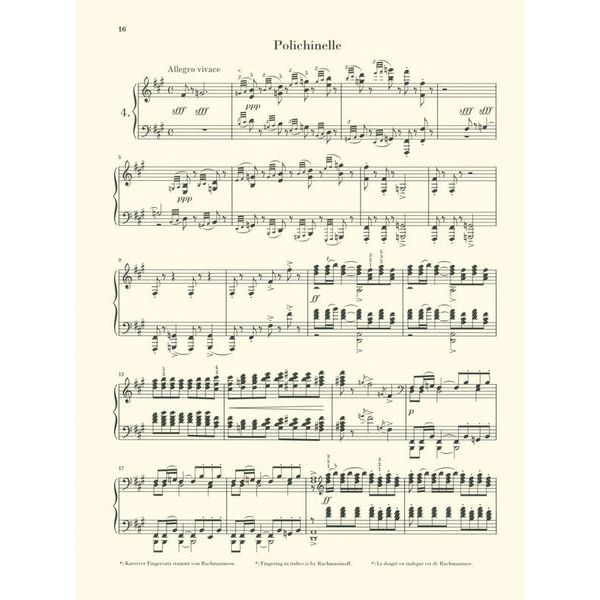 Henle Verlag Rachmaninow Morceaux opus 3
