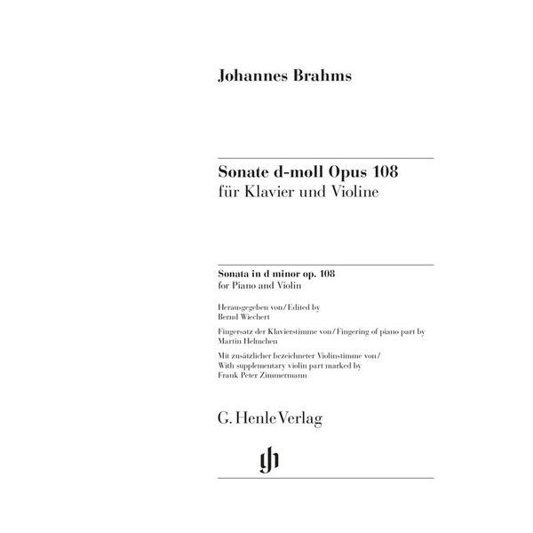 Henle Verlag Brahms Violinsonate d-moll