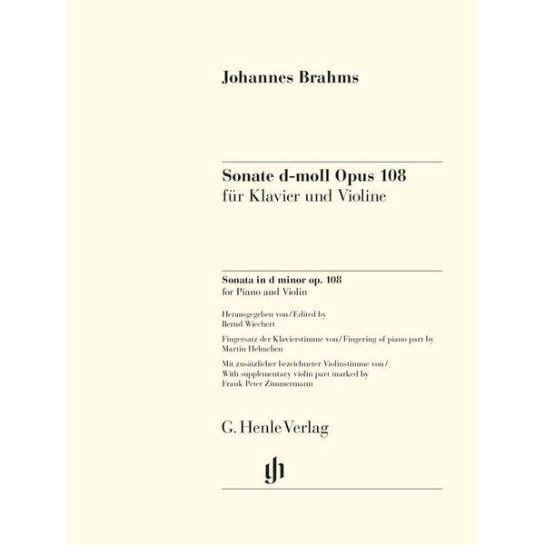Henle Verlag Brahms Violinsonate d-moll