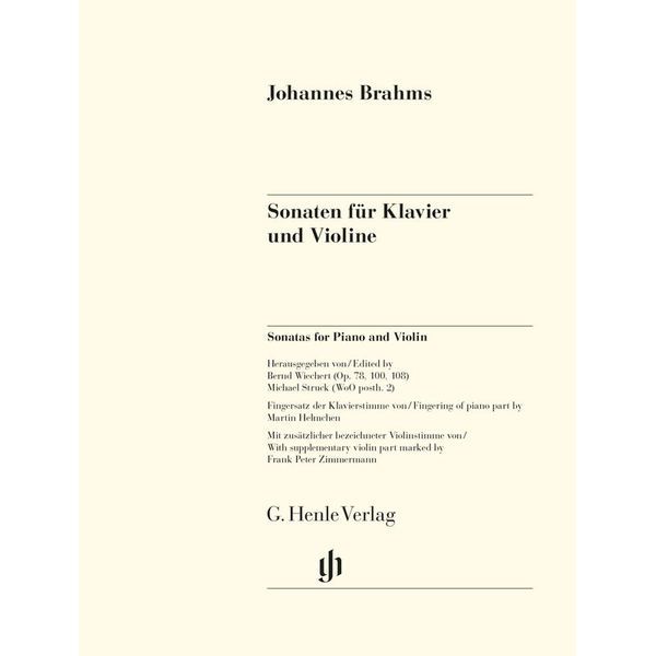 Henle Verlag Brahms Violinsonaten
