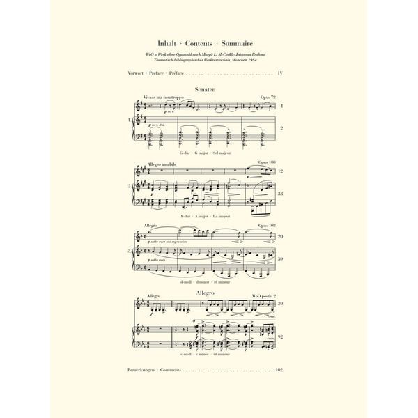 Henle Verlag Brahms Violinsonaten