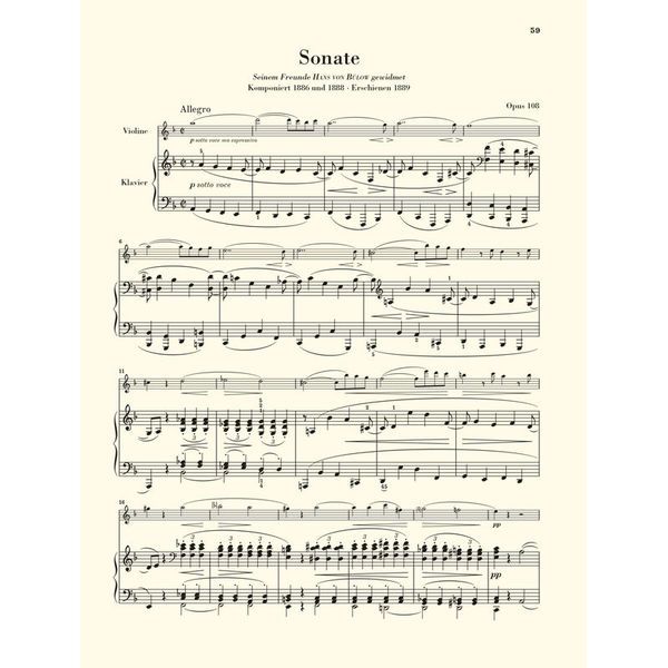 Henle Verlag Brahms Violinsonaten