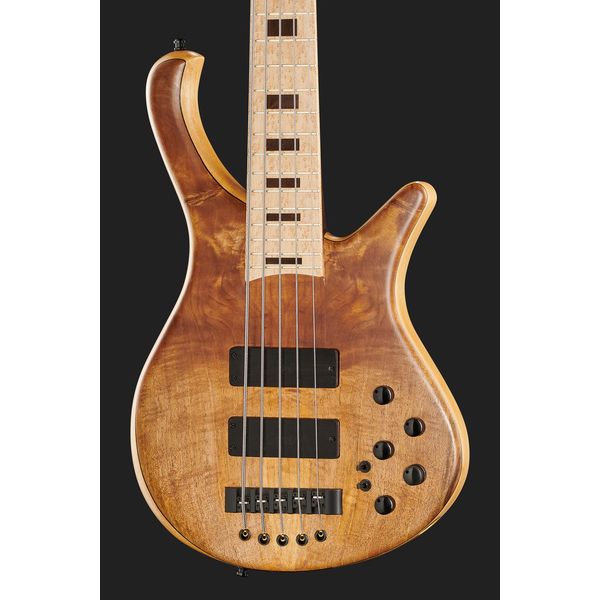 Franz Bassguitars Sirius 5 DC Walnut Burl