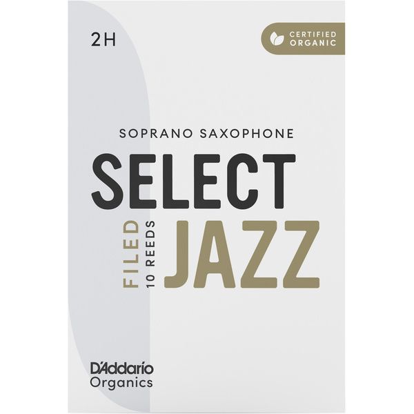 DAddario Woodwinds Organic Sel. Jazz Filed SOP 2H