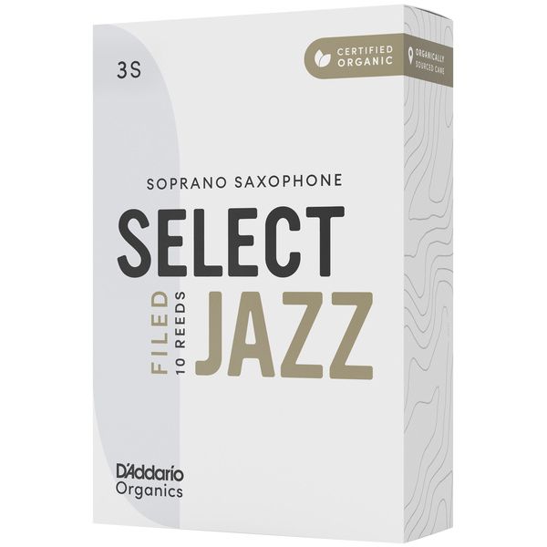 DAddario Woodwinds Organic Sel. Jazz Filed SOP 3S