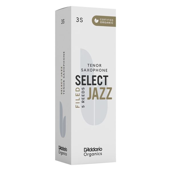 DAddario Woodwinds Organic Sel. Jazz Filed TEN 3S