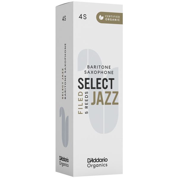 DAddario Woodwinds Organic Sel. Jazz Filed BAR 4S