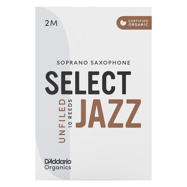 DAddario Woodwinds Organic Sel. Jazz Unf. SOP 2M
