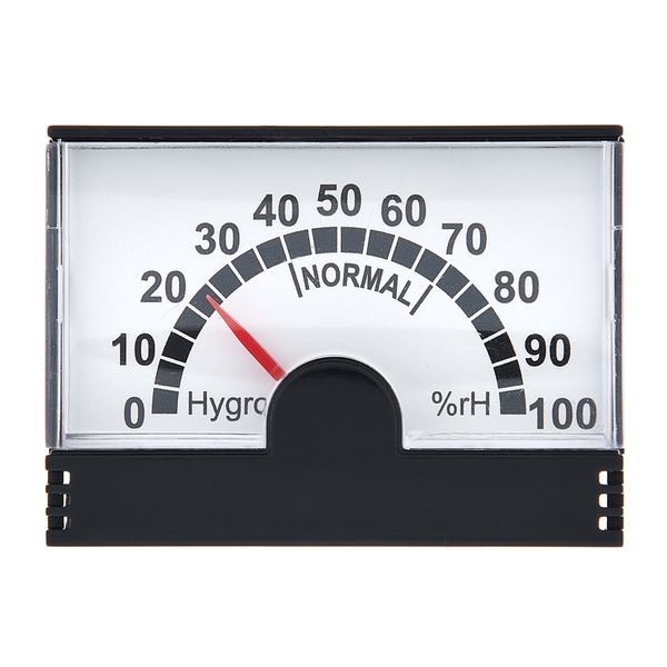 HygroSet Analog Hygrometer HYG-75S Polished Silver Finish Hygrometer