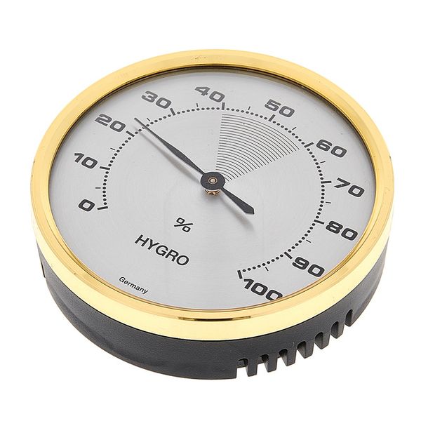 Analogue thermo-hygrometer with metal ring