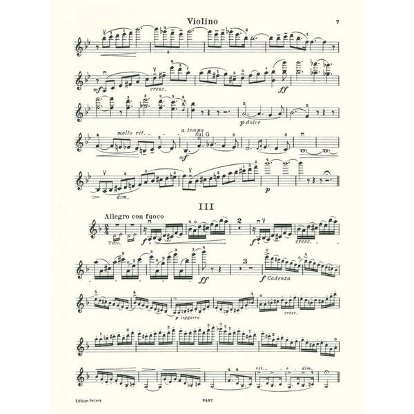 Edition Peters Wieniawski Violinkonzert Nr. 2