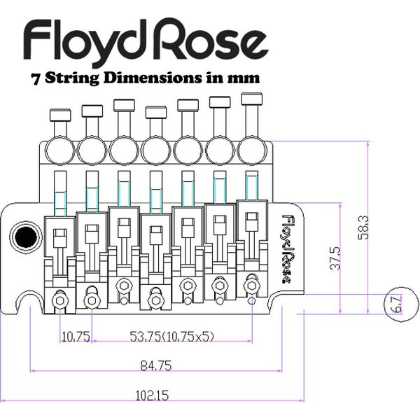 Floyd Rose FRTCS800SS Hot Rod Trem 7 SP