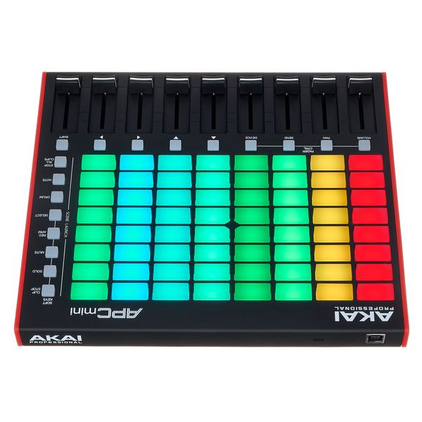 Akai Professional USB MIDI Controller 64 RGB Pads MIDI Mixer with Ableton  Live Lite APC mini MK2 