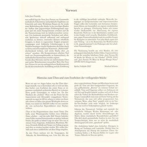 Deutscher Verlag für Musik Der Neue Jazz Parnass 1