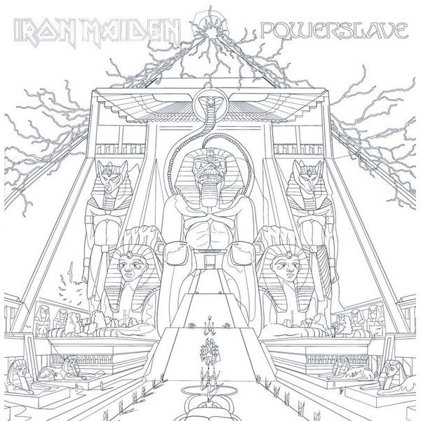 Rock n Roll Colouring Iron Maiden Colouring Book