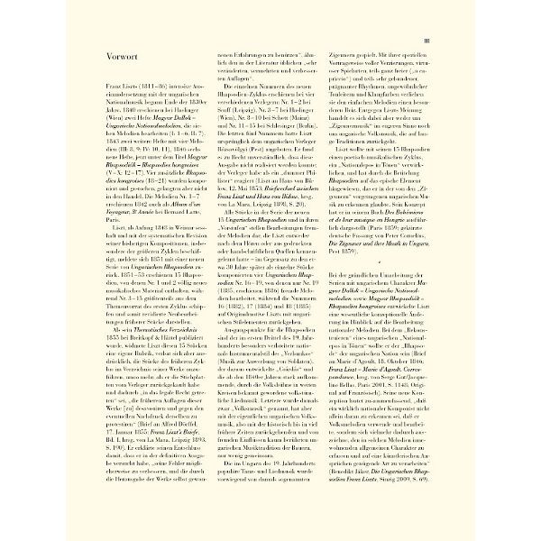 Henle Verlag Liszt Ungarische Rhapsodie 1
