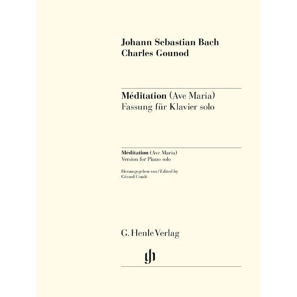 Henle Verlag Bach/Gounod Méditation