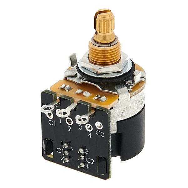 Metric Push Pull A500K Audio Split Shaft Import Coarse Spline Potentiometer