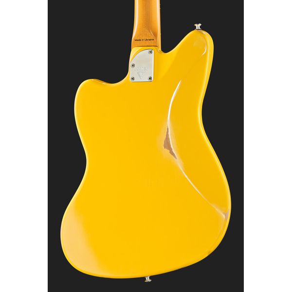 Valiant Guitars Jupiter Distressed Yellow