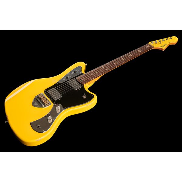 Valiant Guitars Jupiter Distressed Yellow