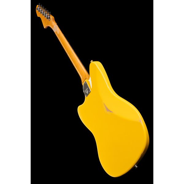 Valiant Guitars Jupiter Distressed Yellow