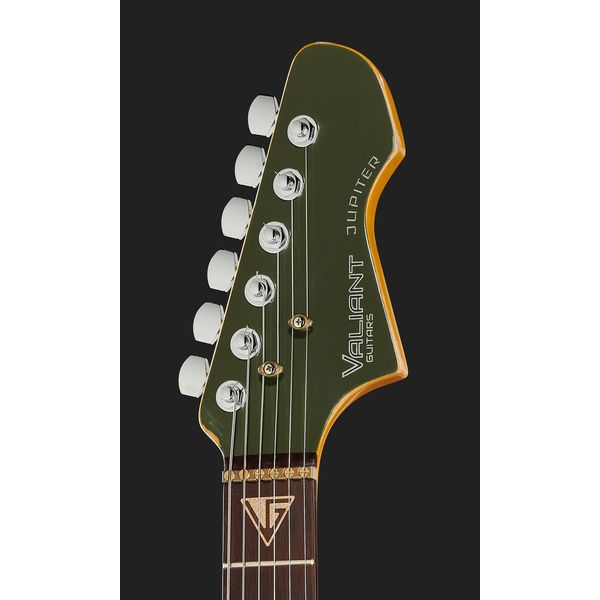 Valiant Guitars Jupiter Olive Mash aged