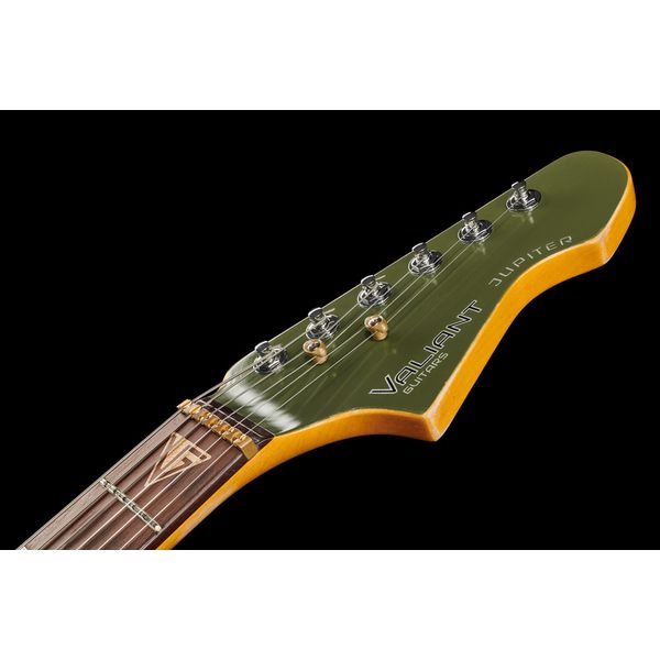 Valiant Guitars Jupiter Olive Mash aged