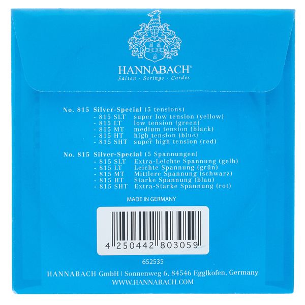 Hannabach 8155HT Blue Nylon Single A5