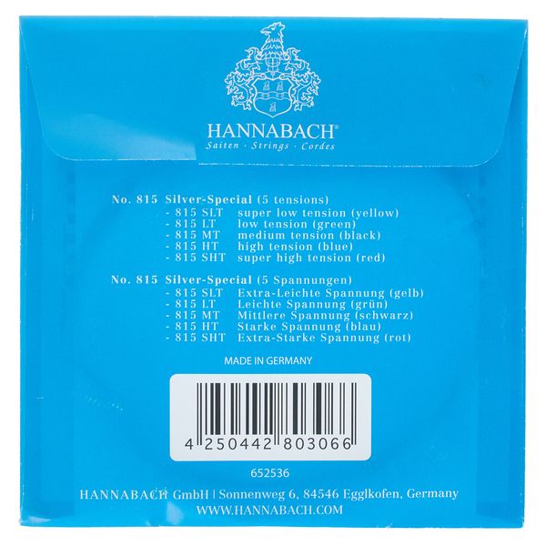 Hannabach 8156HT Blue Nylon Single E6