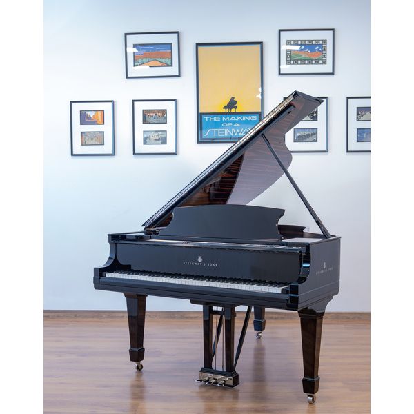 Steinway & Sons L Onyx Duet Grand Piano