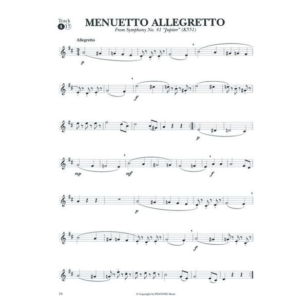 Fentone Music Mozart for Clarinet