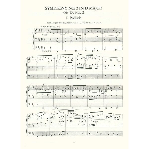 Dover Publications Organ Symphonies Widor