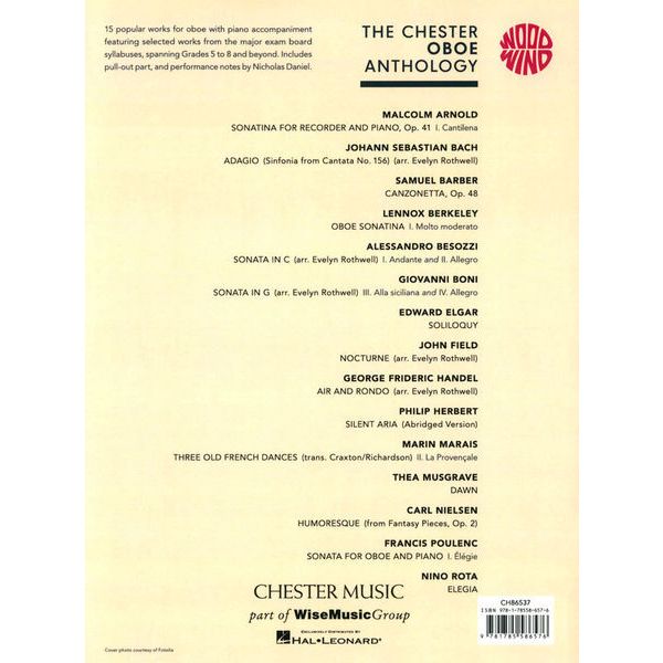 Chester Music Chester Oboe Anthology