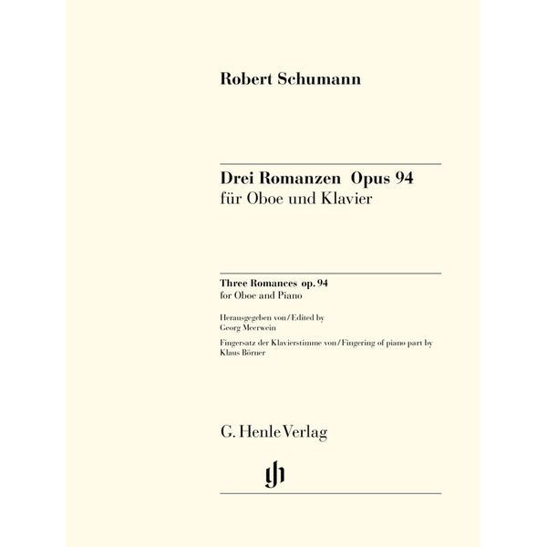 Henle Verlag Schumann Romanzen Oboe