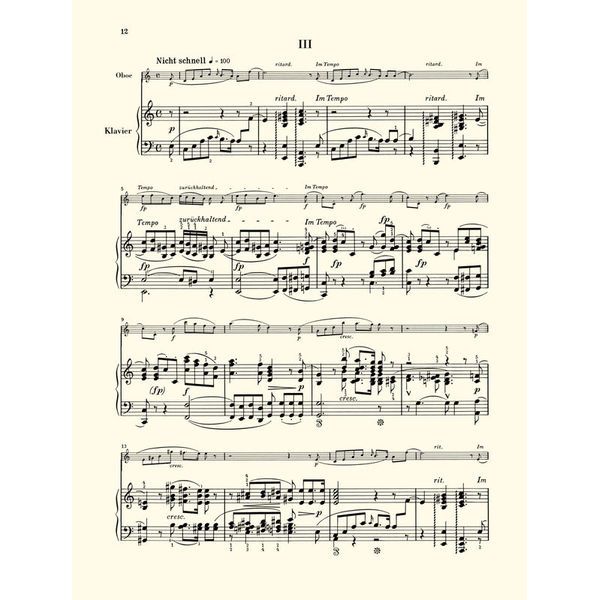 Henle Verlag Schumann Romanzen Oboe